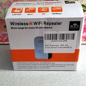 **Never Used**Alexa-compatible Wireless WiFi Repeater to extend the signal range